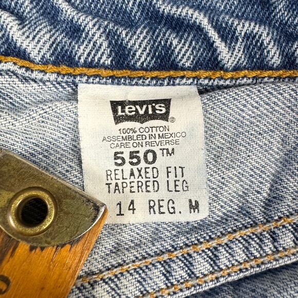 Vintage Levi’s 550 Jeans Women’s 14 Relaxed Fit Tapered Leg 1998 Light Wash‎ - Picture 8 of 13